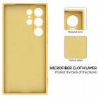 Samsung Galaxy S24 Ultra (SM-S928) Shell cieta silikona (TPU) apvalks - dzeltens