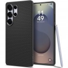 Samsung Galaxy S25 Ultra "Spigen" Liquid Air melns cieta silikona apvalks