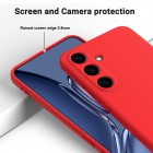 Samsung Galaxy S25+ "Shell" cieta silikona (TPU) apvalks - sarkans