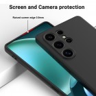 Samsung Galaxy S25 Ultra "Shell" cieta silikona (TPU) apvalks - melns