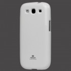 Samsung Galaxy S3 i9300 Mercury balts cieta silikona (TPU) futrālis