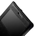 Samsung Galaxy S3 melns atvēramais Smart Window ādas maciņš
