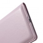 Samsung Galaxy S3 gaiši rozs atvēramais Smart Window ādas maciņš