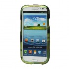 Samsung Galaxy S3 i9300 „Masķēšanas” plastmasas apvalks - zaļš