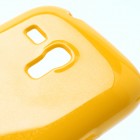 Samsung Galaxy S3 mini i8190 Mercury dzeltens cieta silikona (TPU) futrālis