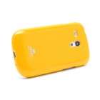 Samsung Galaxy S3 mini i8190 Mercury dzeltens cieta silikona (TPU) futrālis