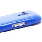 Samsung Galaxy S3 mini i8190 Mercury tumši zils cieta silikona (TPU) futrālis