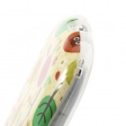 Samsung Galaxy S3 mini i8190 rakstains margs cieta silikona apvalks - pūce kokā