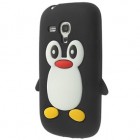 Rotaļīgs silikona Samsung Galaxy S3 mini i8190 apvalks pingvīns