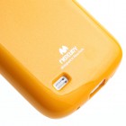 Samsung Galaxy S4 mini Mercury dzeltens cieta silikona (TPU) futrālis