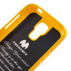 Samsung Galaxy S4 mini Mercury dzeltens cieta silikona (TPU) futrālis