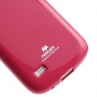 Samsung Galaxy S4 mini Mercury tumši rozs cieta silikona (TPU) apvalks