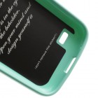 Samsung Galaxy S4 mini Mercury piparmētru cieta silikona (TPU) futrālis