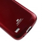 Samsung Galaxy S4 mini Mercury sarkans cieta silikona (TPU) futrālis