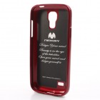 Samsung Galaxy S4 mini Mercury sarkans cieta silikona (TPU) futrālis