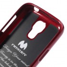 Samsung Galaxy S4 mini Mercury sarkans cieta silikona (TPU) futrālis