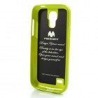 Samsung Galaxy S4 mini Mercury zaļš cieta silikona (TPU) futrālis