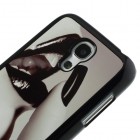 Samsung Galaxy S4 Mini retro plastmasas futrālis - lūpas