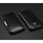 Samsung Galaxy S5 (S5 Neo) „Kalaideng“ Royale ādas atvēramais melns maciņš