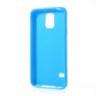 Samsung Galaxy S5 (S5 Neo) Jelly Case gaiši zils cieta silikona (TPU) futrālis