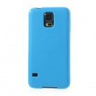 Samsung Galaxy S5 (S5 Neo) Jelly Case gaiši zils cieta silikona (TPU) futrālis