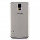 Samsung Galaxy S5 (S5 Neo) dzidrs (caurspīdīgs) cieta silikona TPU pasaulē planākais pelēks apvalks