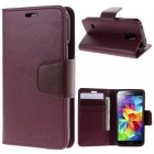 Mercury Sonata Samsung Galaxy S5 mini (G800) atvērams bordo ādas maciņš