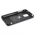 Samsung Galaxy S5 mini G800 Mercury melns cieta silikona (TPU) futrālis