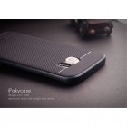 Samsung Galaxy S6 Edge G925 „IPAKY“ cieta silikona (TPU) melns apvalks (apmales - pelekā krāsā)
