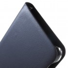 Samsung Galaxy S6 Edge+ (G928) atvēramais maciņš ar lodziņu - zils