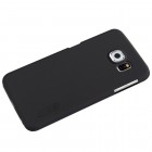 Samsung Galaxy S6 (G920) Nillkin Frosted Shield melns plastmasas apvalks + ekrāna aizsargplēve