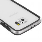 Samsung Galaxy S6 (G920) dzidrs, caurspīdīgs rāmis (sānu apmale, bamperis) - melns