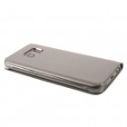 Samsung Galaxy S7 (G930) zelta atvēramais Smart Wallet ādas maciņš - maks