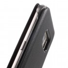Samsung Galaxy S7 (G930) melns atvēramais Smart Wallet ādas maciņš - maks
