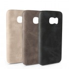 „USAMS“ Slim Leather Samsung Galaxy S7 G930F melns ādas apvalks