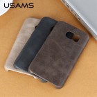 „USAMS“ Slim Leather Samsung Galaxy S7 G930F melns ādas apvalks