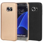 Samsung Galaxy S7 Edge (G935) „Rock“ Slim Leather zelta ādas apvalks