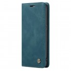 Samsung Galaxy S7 (G930) CaseMe Retro solīds atvēramais ādas zaļš maciņš - maks