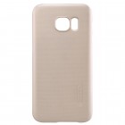 Samsung Galaxy S7 (G930) Nillkin Frosted Shield zelta plastmasas apvalks + ekrāna aizsargplēve