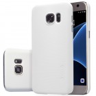 Samsung Galaxy S7 (G930) Nillkin Frosted Shield balts plastmasas apvalks + ekrāna aizsargplēve
