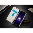 Samsung Galaxy S8 (G950) „CaseMe“ solīds atvēramais ādas balts maciņš - maks
