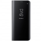 Samsung Galaxy S8 (G950) oficiāls Clear View Standing Cover atvērams melns ādas maciņš