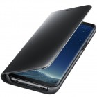 Samsung Galaxy S8 (G950) oficiāls Clear View Standing Cover atvērams melns ādas maciņš