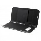 Samsung Galaxy S8+ (G955) melns atvēramais Smart Wallet ādas maciņš - maks