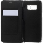 Samsung Galaxy S8+ (G955) melns atvēramais Smart Wallet ādas maciņš - maks