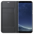 Samsung Galaxy S8 (G950) oficiāls Led View Cover atvērams melns ādas maciņš (maks)
