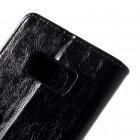 Samsung Galaxy S8 (G950) atvēramais ādas melns maciņš (maks)