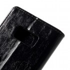 Samsung Galaxy S8+ (G955) atvēramais ādas melns maciņš (maks)