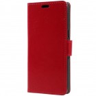 Samsung Galaxy S8 (G950) atvēramais ādas sarkans maciņš (maks)