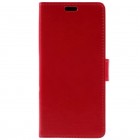 Samsung Galaxy S8 (G950) atvēramais ādas sarkans maciņš (maks)